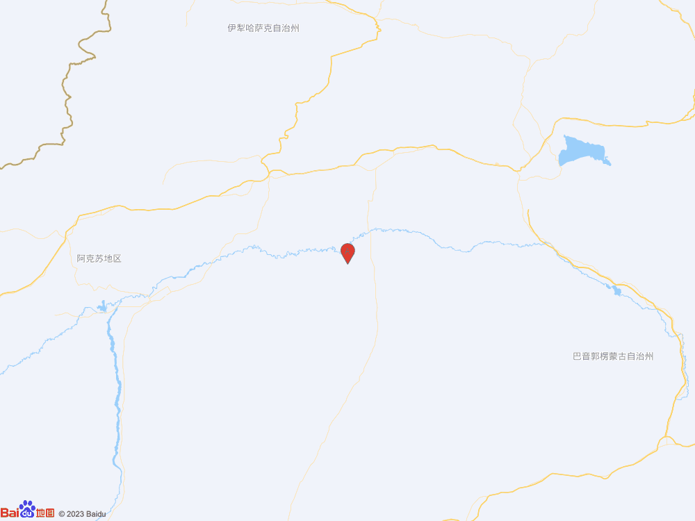 新疆阿克苏地区库车市（北纬40.89度，东经83.95度）发生3.0级地震