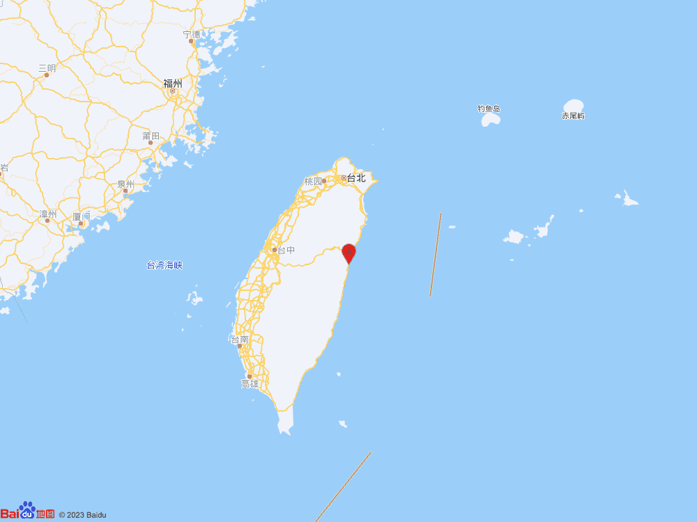 中国台湾发生4.3级地震