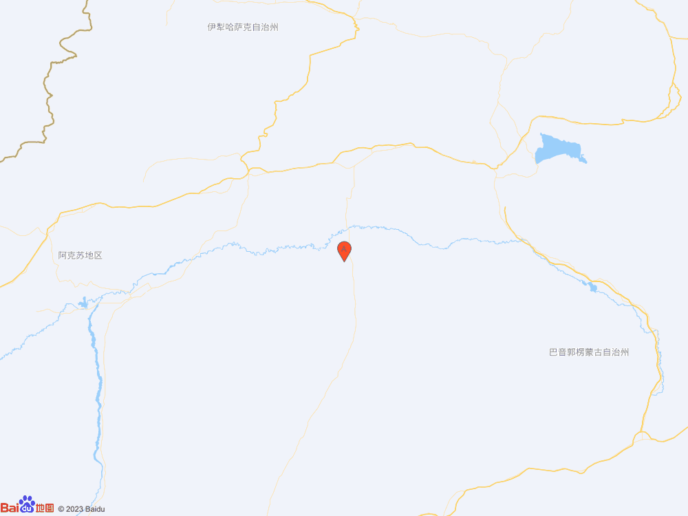 新疆巴音郭楞州尉犁县（北纬40.88度，东经84.19度）发生3.4级地震