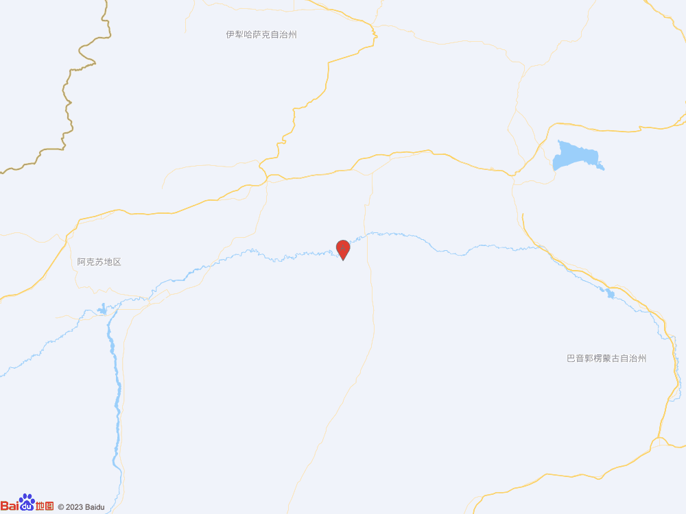 新疆阿克苏地区库车市（北纬40.96度，东经83.93度）发生5.8级地震