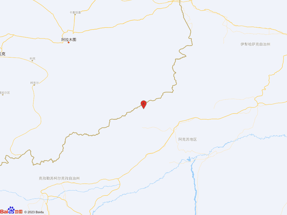 新疆阿克苏地区乌什县（北纬41.68度，东经79.25度）发生4.2级地震
