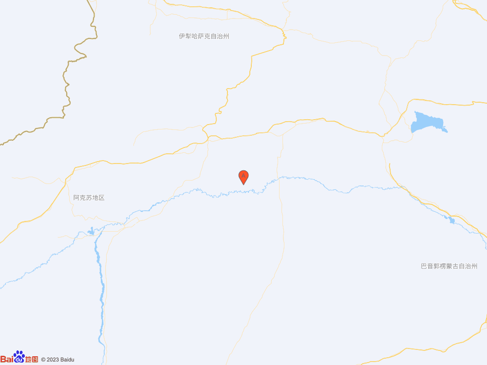 新疆阿克苏地区沙雅县发生3.3级地震