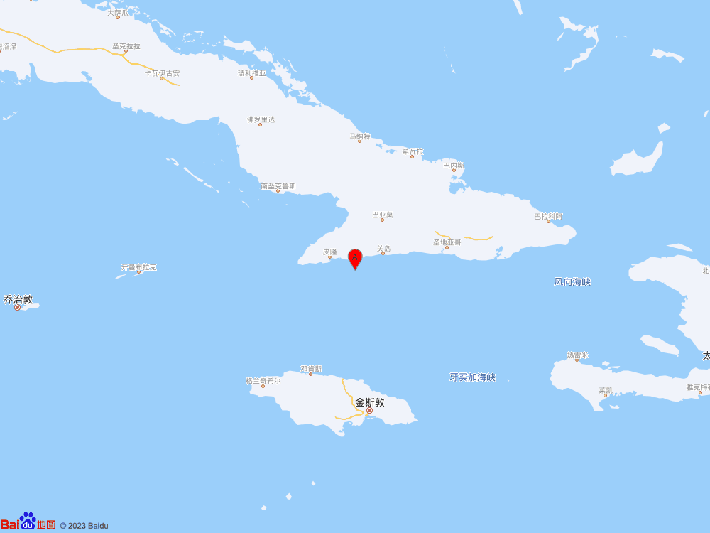 古巴地区发生6.8级地震