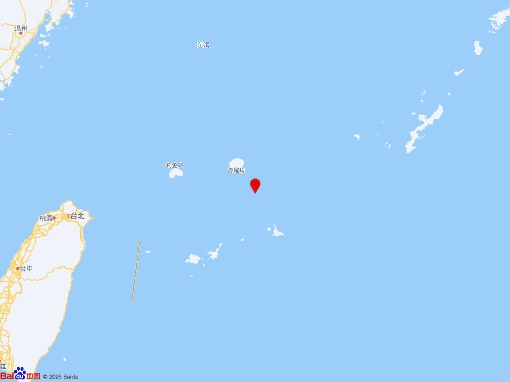中国台湾东北发生5.2级地震