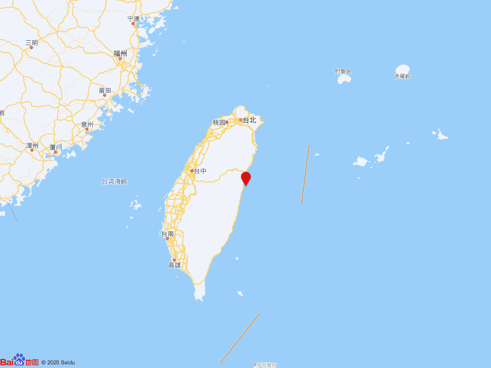中国台湾发生4.2级地震